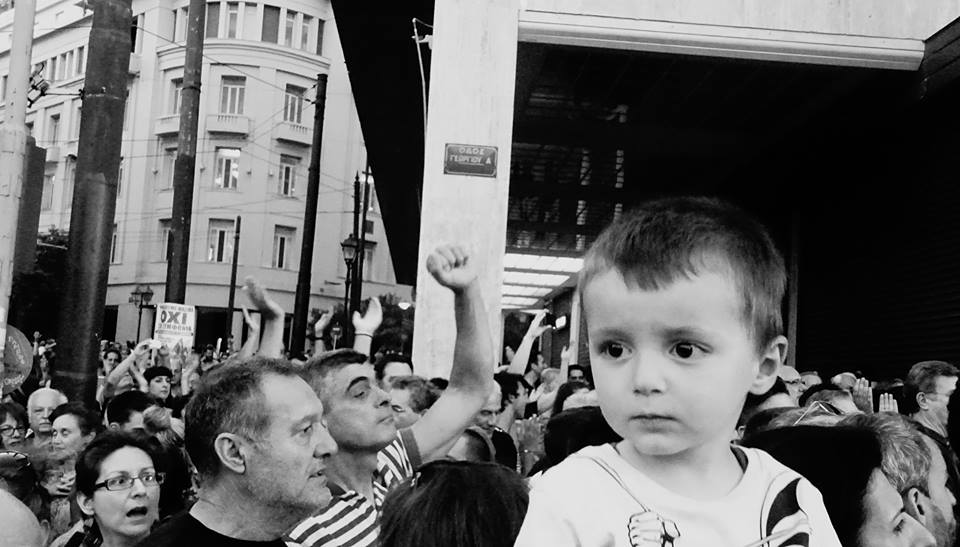 Syntagma July 3rd. Image by anthropologist Takis Geros