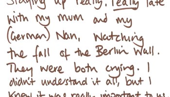 Earliest political memory of the day #79